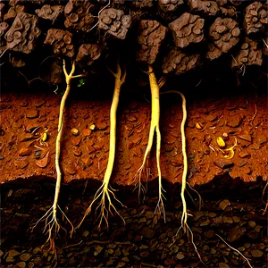 Root In Soil Layer Png Vte PNG Image