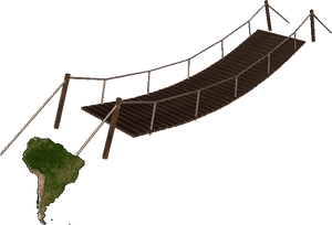 Hanging Bridge - Rope Bridge, HD Png Download PNG with transparent background