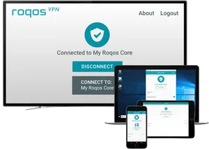 Roqos V P N Connection Devices PNG Image