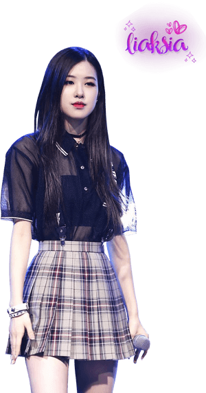 Rose Blackpink Png - Black Hair Black Pink Rose, Transparent Png PNG image with transparent background