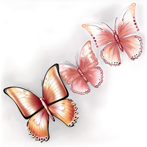 Rose Gold Butterfly Background Png Xqv57 PNG Image