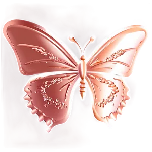 Rose Gold Butterfly Icon Png 06282024 PNG Image