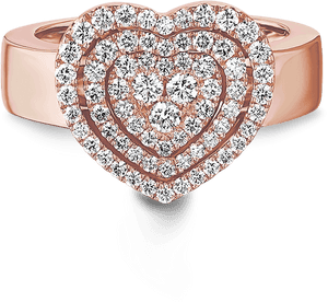 Shimansky Starlight Heart Shape Diamond Ring - Strap, HD Png Download PNG