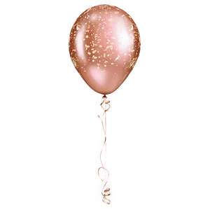 Rose Gold Glitter Birthday Balloons Png Poi82 PNG Image