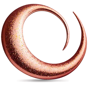 Rose Gold Glitter Swirls Png Meq PNG Image