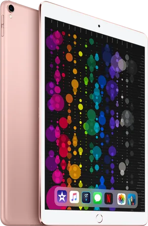 Rose Goldi Pad Pro With Colorful Display PNG Image