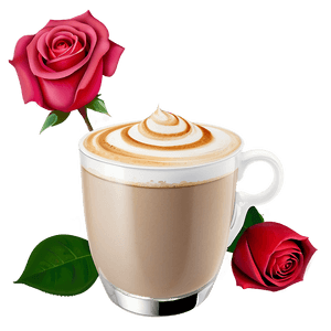 Rose Latte Floral PNG ein8 PNG with transparent background