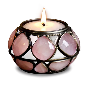 Rose Quartz Candle Holder Png Xtm PNG Image