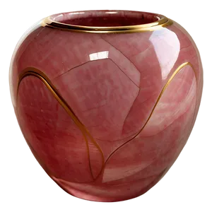 Rose Quartz Gemstone Vase Png 06272024 PNG Image