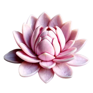 Rose Quartz Lotus Flower Carving Png 95 PNG Image