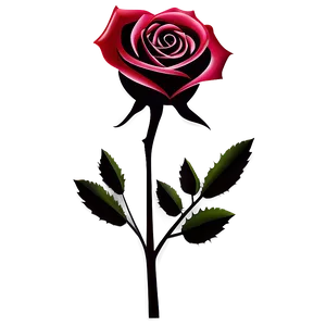 Rose Silhouette Clipart Png Tbx88 PNG Image