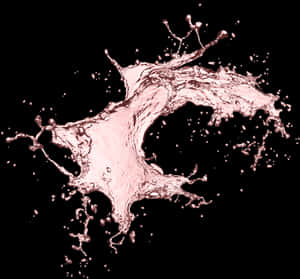 Rose Tinted Liquid Splash PNG image with transparent background