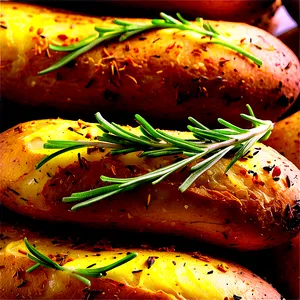 Rosemary Baked Potato Png Pfm52 PNG Image