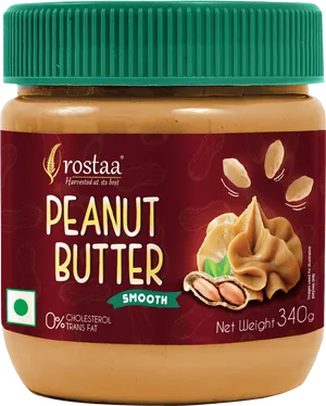 Rostaa Smooth Peanut Butter Jar PNG Image