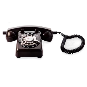 Rotary Phone On Wooden Desk Png Fii46 PNG Image