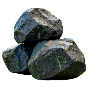 Rough Iron Ore Boulders PNG ekq19 PNG
