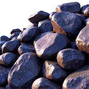 Rough Iron Ore Boulders PNG nkb PNG