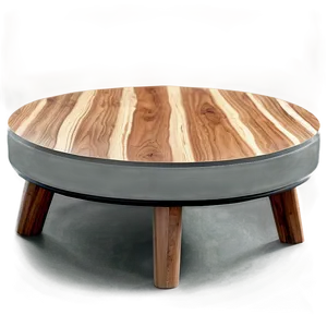 Round Coffee Table Concept Png 06132024 PNG Image