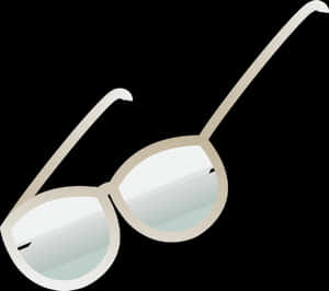 Round Frame Glasses Illustration PNG image with transparent background
