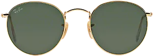 Round Gold Frame Sunglasses PNG Image