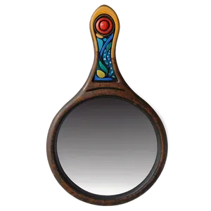 Round Hand Mirror Png Lxg PNG Image