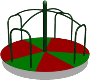 Kids On Playground Clipart Black And White Free - Playground Merry Go Round Clipart, HD Png Download PNG image with transparent background