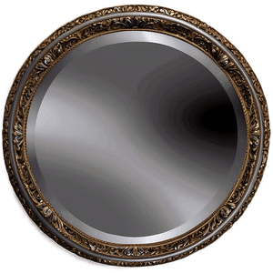 Round Mirror Frame PNG eru PNG