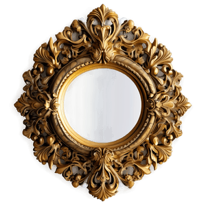 Round Mirror Frame PNG fmg PNG