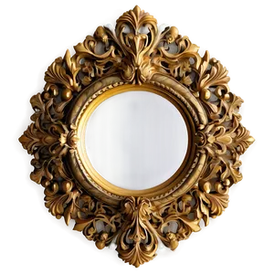 Round Mirror Frame Png Fmg PNG Image