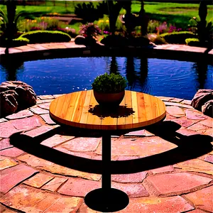 Round Outdoor Table Png 61 PNG Image