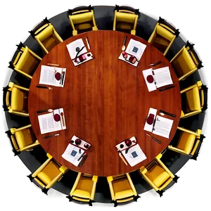 Round Table Meeting Layout Png 47 PNG Image