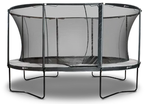 Round Trampoline With Safety Net PNG Image