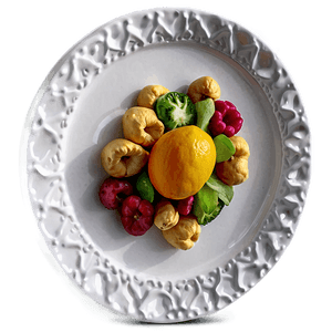 Round White Serving Plate PNG biq12 PNG