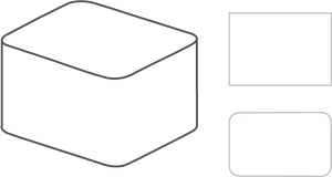 Rounded Rectangle Comparison PNG Image