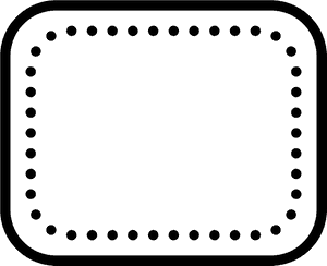 Rounded Rectangle Stroked Icon - Icon, HD Png Download PNG image with transparent background