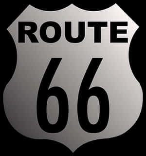 Route66 Sign Graphic PNG image with transparent background