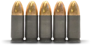 Rowof Bullets Isolatedon Transparent Background PNG Image