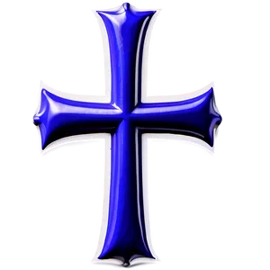 Royal Blue Cross Outline Png Flw99 PNG Image