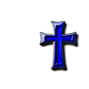 Royal Blue Cross Outline Png Srt PNG Image