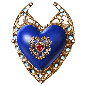 Royal Blue Heart Png Pov PNG Image