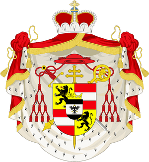 Coa Prince-archbishop Of Salzburg 01 At Colloredo Hieronymus - King Of Albania, HD Png Download PNG with transparent background