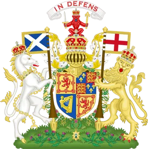 Royal Coatof Arms United Kingdom Scotland Version PNG Image