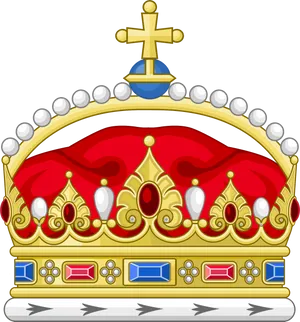 Royal Crown Illustration PNG Image