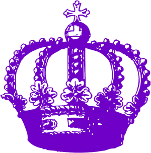 Royal Crown Silhouette Transparent Background PNG Image