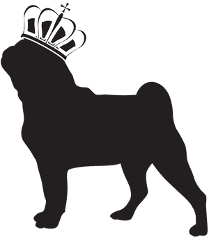 Pug Dog Breed Non-sporting Group Toy Dog Clip Art - Pug Em Png Preto E Branco, Transparent Png PNG image with transparent background