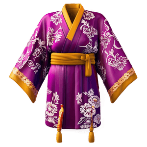 Royal Silk Kimono PNG 5 PNG with transparent background