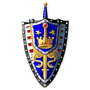 Royal Sword And Shield Emblem Png Ykp60 PNG Image