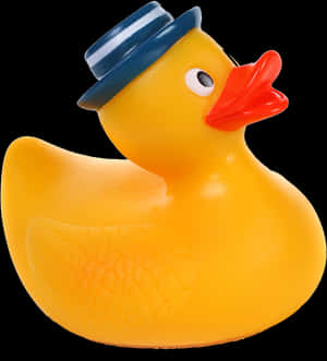 Rubber Duck With Hat PNG image with transparent background