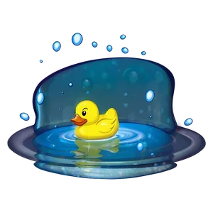 Rubber Ducky In Water Png Xlj72 PNG Image