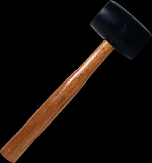 Rubber Mallet Black Background PNG